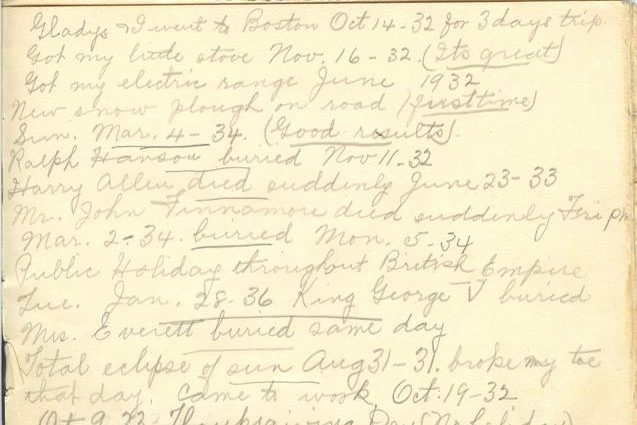 Jennie Pike’s Date Diary (1932-1940) - Page 5