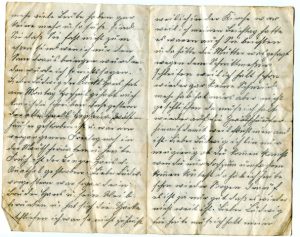 World War I German Letter written in German World War I letter written in Sütterlin (1)