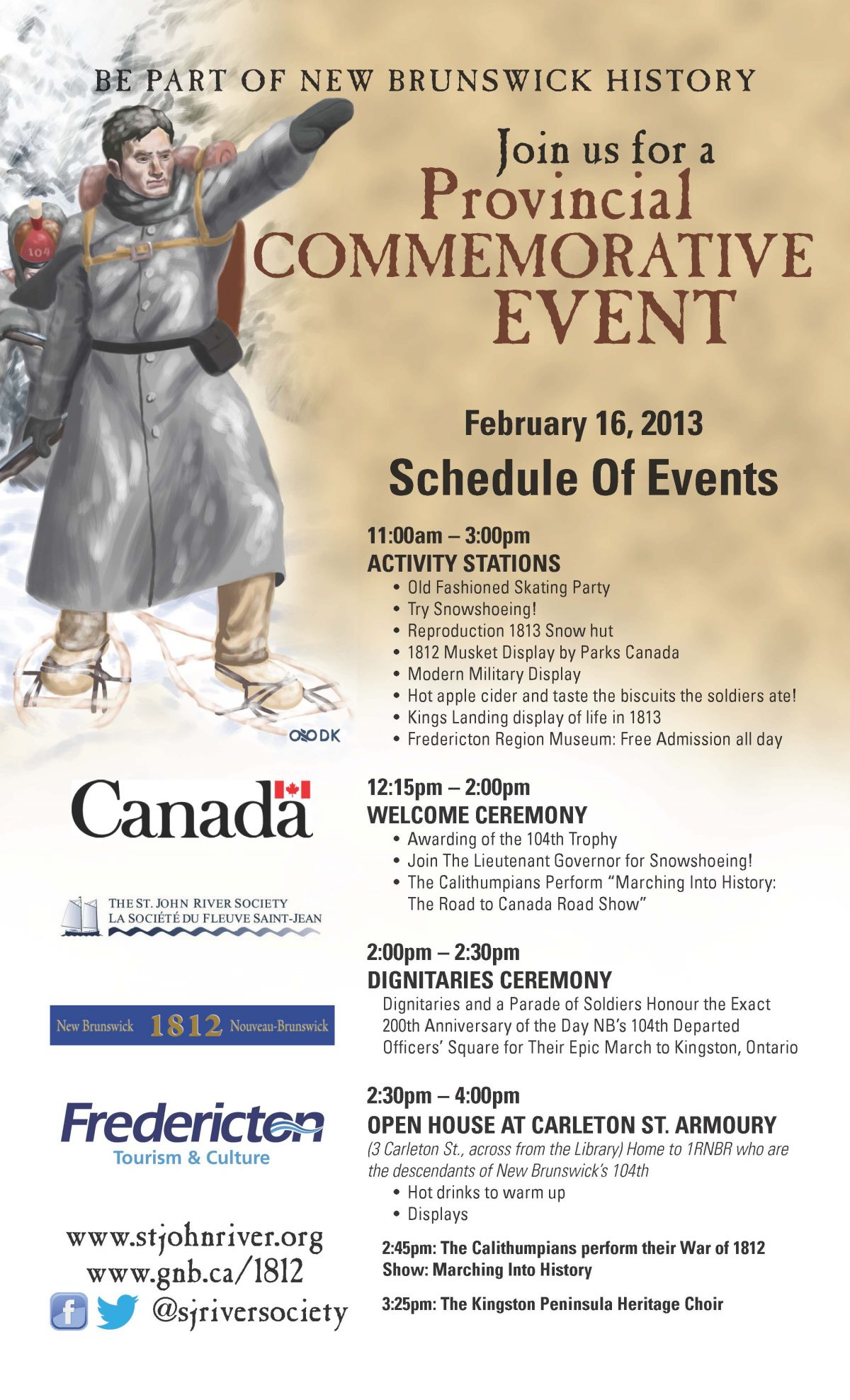 200th Anniversary of the March of the 104th (New Brunswick) Regiment of