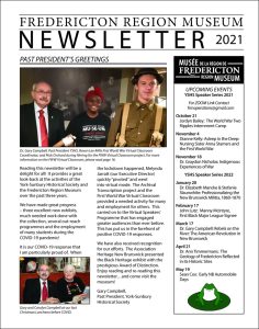 2021 Newsletter Fredericton Region Museum