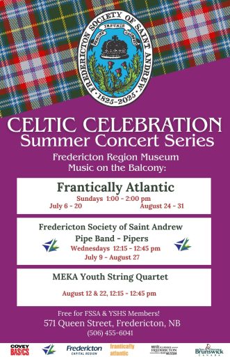 Celtic Celebration Summer Concert Series - Fredericton Region Museum